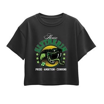 Girls 7-16 Harry Potter Slytherin Boxy Tee