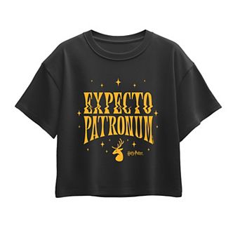 Girls 7-16 Harry Potter Expecto Patronum Boxy Tee