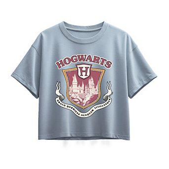 Girls 7-16 Harry Potter Hogwarts Collegiate Boxy Tee