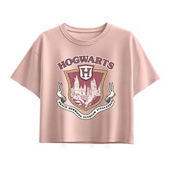 Girls 7-16 Harry Potter Hogwarts Collegiate Boxy Tee