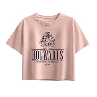 Girls 7-16 Harry Potter Hogwarts Crest Boxy Tee