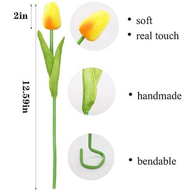 Artificial Tulips Real Touch Faux Flowers Home Decor Gift