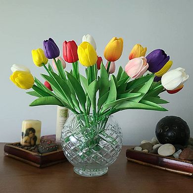 Artificial Tulips Real Touch Faux Flowers Home Decor Gift