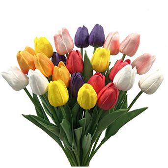 Artificial Tulips Real Touch Faux Flowers Home Decor Gift