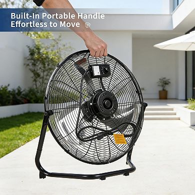 ANIXOL High Velocity Adjustable Floor Fan
