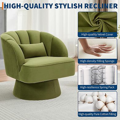 ANIXOL Swivel Velvet Accent Chairs Set of 2