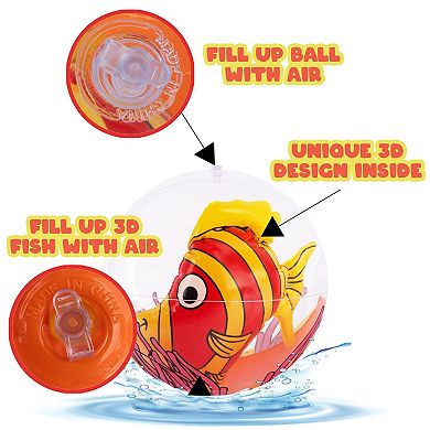 Inflatable 3D Beach Balls Summer Pool Party Supplies 3pc