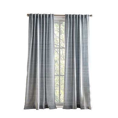 Peri Herringbone 2-Pack Light Filtering Window Curtain Panels