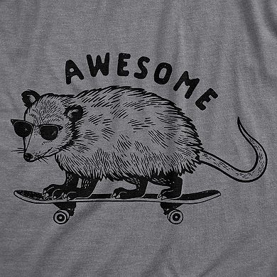Mens Awesome Possum T shirt Funny Cool 90s Retro Animal Lover Graphic Tee