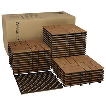 ANIXOL Acacia Wood Interlocking Deck Tiles