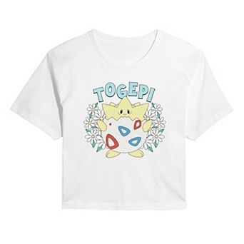 Juniors' Pokémon Togepi Floral Cropped Tee