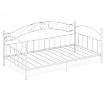 Gymax Metal Daybed Frame w/ Headboard for Bedroom Guest Room