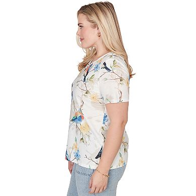 Women's Alfred Dunner Chickadees Embellished Graphic Tee