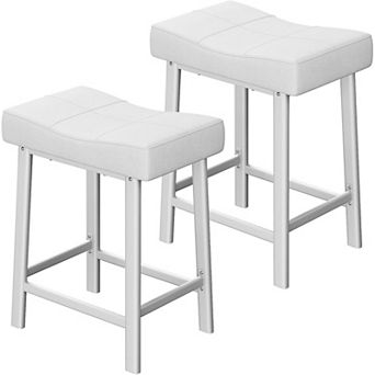 ANIXOL Padded Saddle Bar Stools Set of 2