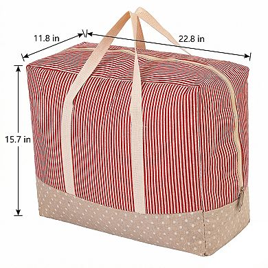 1 Pack Clothes Storage, Storage Bag, Moving Bag for Organizing Comforter Closet Storage with Handles