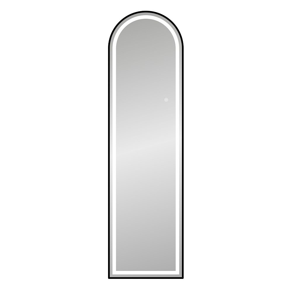 Modern Arched LED Cheval Floor Mirror