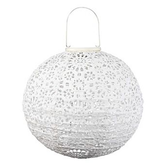 Stella Luxe Globe Chantilly Lace Porcelain LED Lantern