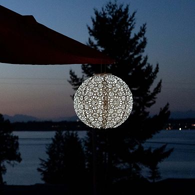 Stella Luxe Globe Chantilly Lace Porcelain LED Lantern