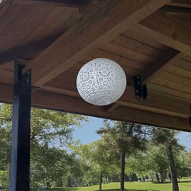 Stella Luxe Globe Chantilly Lace Porcelain LED Lantern