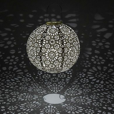 Stella Luxe Globe Chantilly Lace Porcelain LED Lantern
