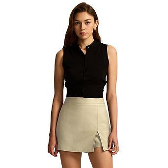 Women's Basic Skorts Casual Skirts High Waisted Summer Shorts Skorts
