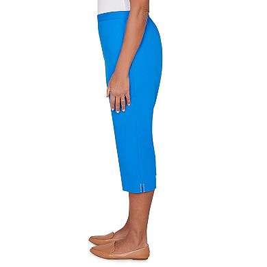 Women's Alfred Dunner Heat Set Side Seam Pocket Capris