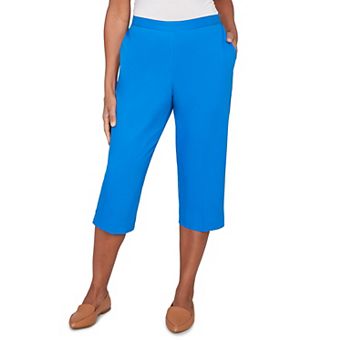 Women's Alfred Dunner Heat Set Side Seam Pocket Capris