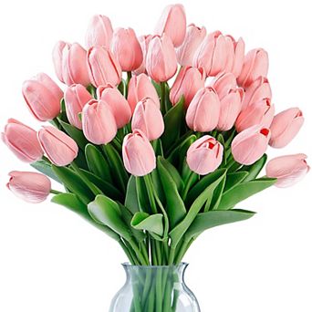 Artificial Tulip Flowers Real Touch Wedding Bouquet Decor