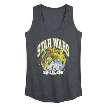 Women's Star Wars Retro Collegiate Racerback Tank Top