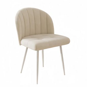 Accent Dining Chairs Set of 6,Fabric Upholstered Chair for Kitchen, Living Room, Restaurant