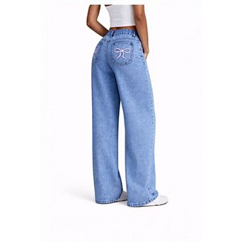Loose Fit Wide Leg Jeans Women