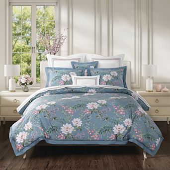 Five Queens Court 3 pc Selma Floral Comforter Set with Shams