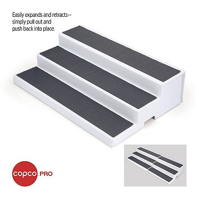 Copco Pro Expandable 3-Tier Cabinet Organizer - Adjustable Deep Shelf System