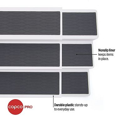 Copco Pro Expandable 3-Tier Cabinet Organizer - Adjustable Deep Shelf System