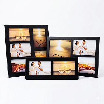 4x6 5-Opening & 4x6 2-Opening & 8x10 3-Opening Photo Frame Set of 3
