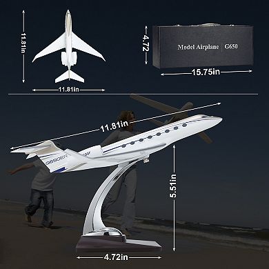Gulfstream Jet Model, Resin Aviation Airplane Models Alloy Diecast Airplane, Gift Box