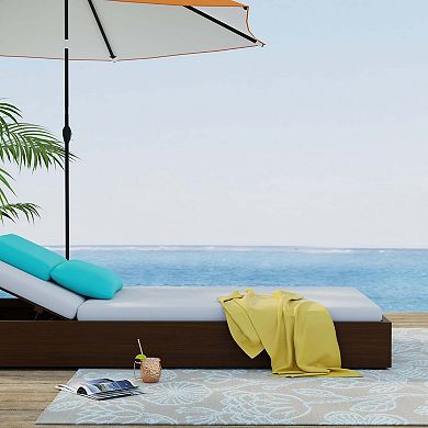 Line Flower Outdoor Rug