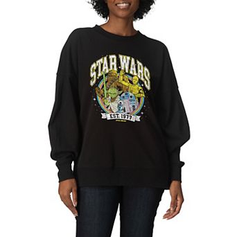Women's Star Wars Retro Oversized Fleece Crew Sweatshirt
