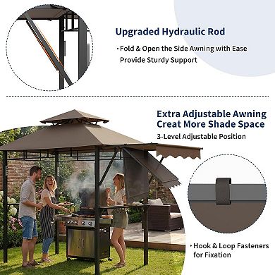 ANIXOL Durable Waterproof Outdoor Shelter with Stable Metal Frame