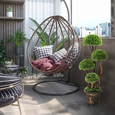 Gymax 3FT Artificial Tree Fake Cedar Tree Faux Cypress Topiary Tree for Indoor Outdoor