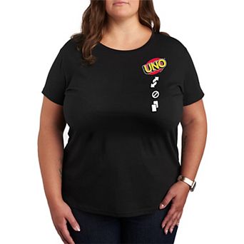 Plus Size UNO Card Icons Graphic Tee