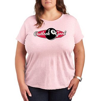 Plus Size Magic 8 Ball Outlook Good Graphic Tee