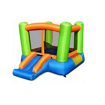 Gymax Inflatable Bounce House Kids Jumping Playhouse Indoor & Outdoor Without Blower