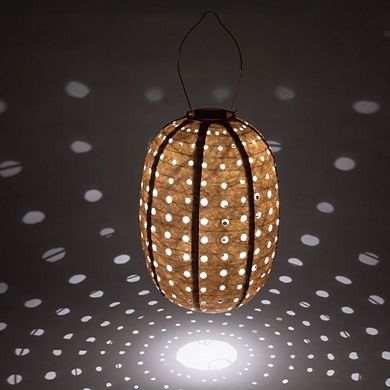 Soji Stella - Barrel Swiss Dot Solar Lantern
