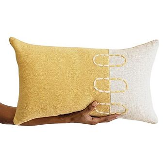 Landscapes Block Throw Pillow