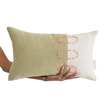 Landscapes Block Throw Pillow