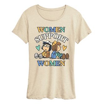Women's Peanuts Women Support Women Graphic Tee