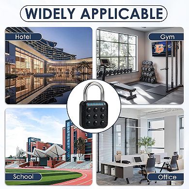 Smart Combination Lock for Locker 6 Digit Password Digital Padlock with Tuya APP Contrl