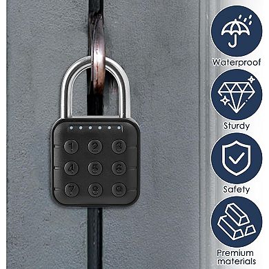 Smart Combination Lock for Locker 6 Digit Password Digital Padlock with Tuya APP Contrl