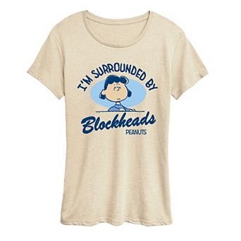 Women's Peanuts Lucy I'm Surrounded By Blockheads Graphic Tee